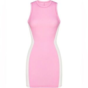 New SKIMS Cotton Rib Tank Dress- bubblegum / marble